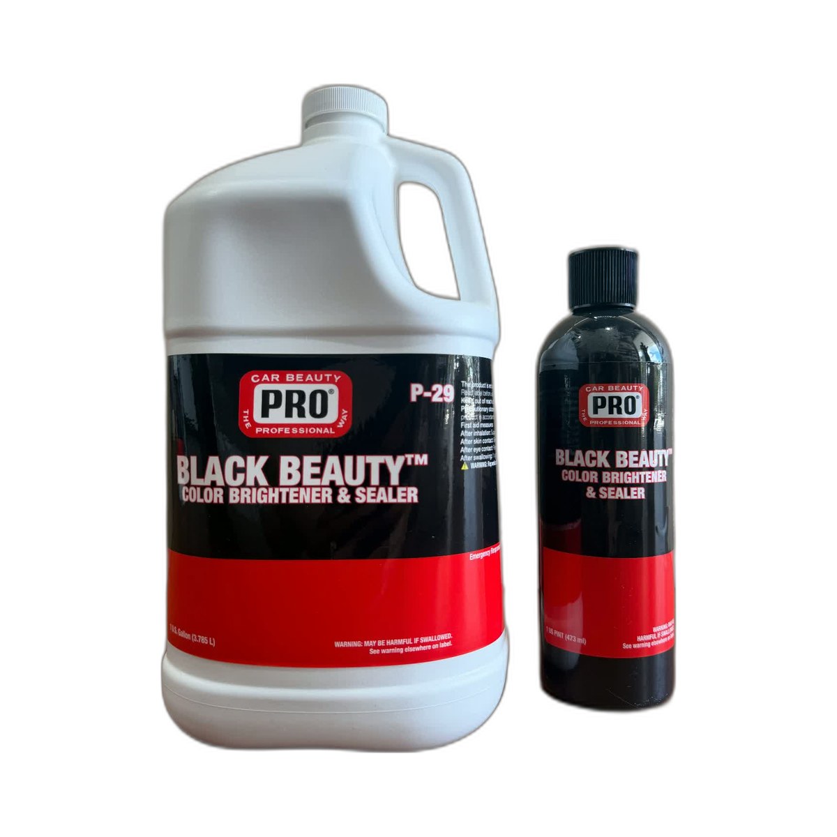 Car Beauty Pro Black Beauty Color Brightener & Sealer sizes