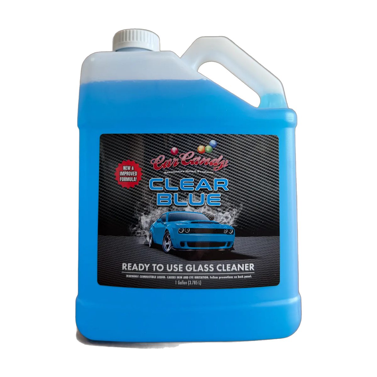 Car Candy Clear Blue Glass Cleaner 1 gallon jug