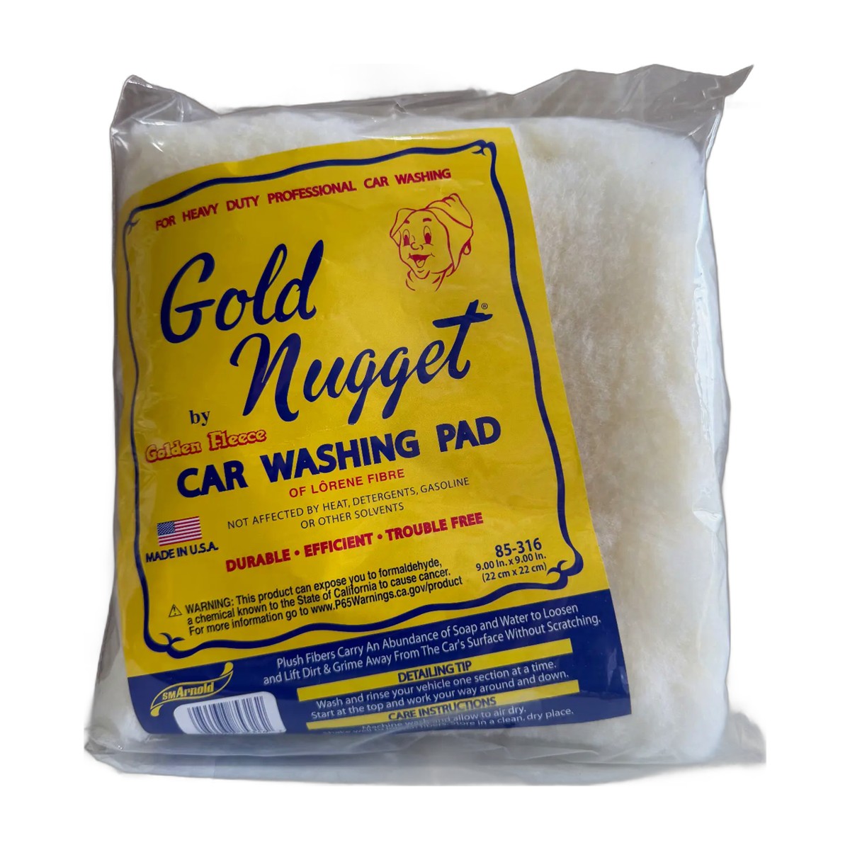 Gold Nugget Car Washing Pad – 9” × 9”