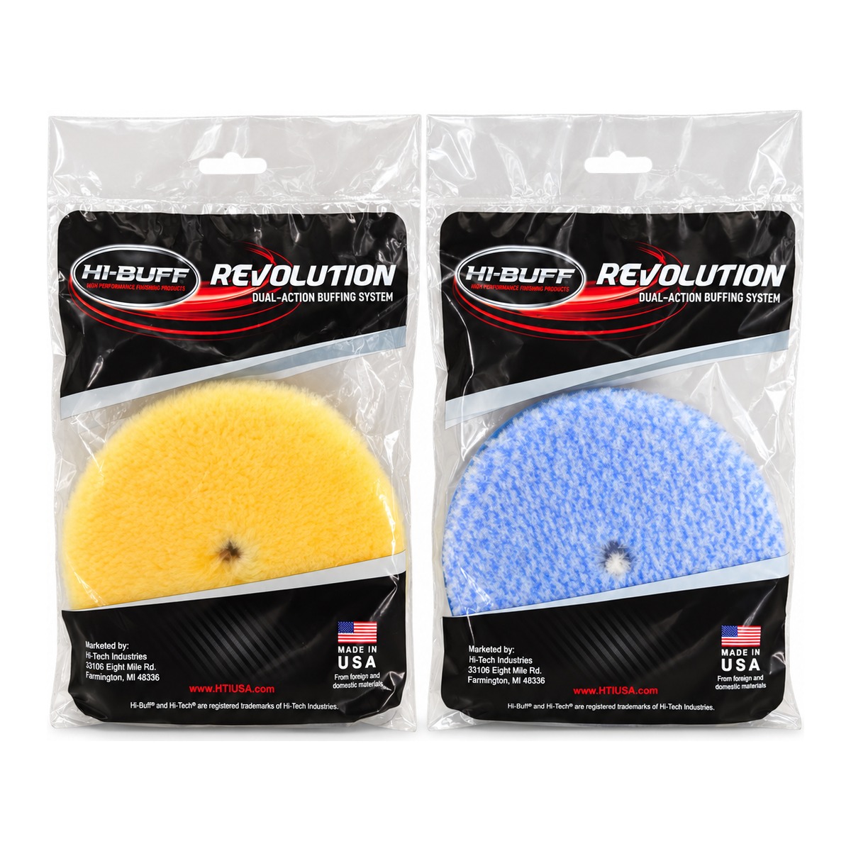 Hi-Buff Revolution blue lambswool pad