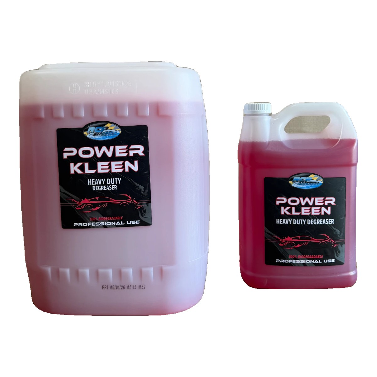 RCP America Power Kleen in 1 Gallon and 5 Gallon sizes