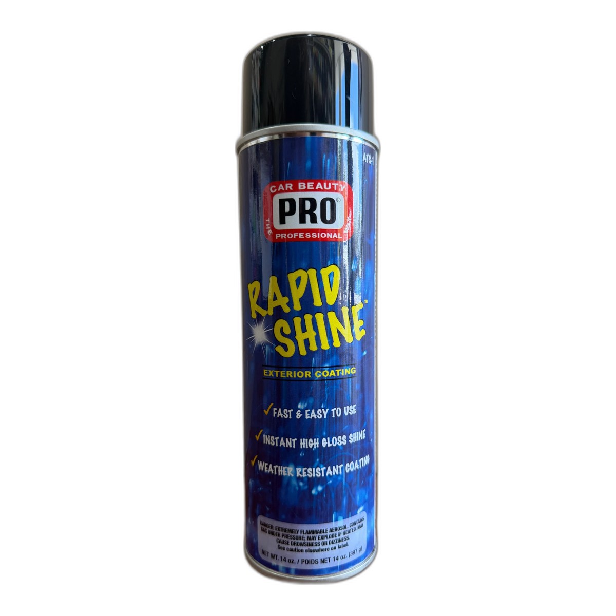 PRO Rapid Shine 14 oz aerosol high gloss tire shine